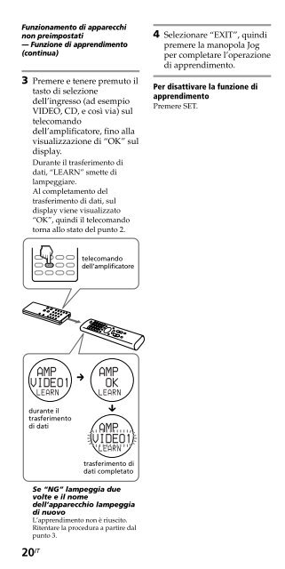 Sony RM-VZ950T - RM-VZ950T Istruzioni per l'uso