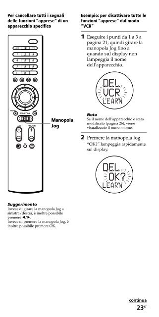 Sony RM-VZ950T - RM-VZ950T Istruzioni per l'uso