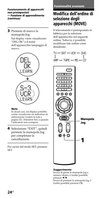 Sony RM-VZ950T - RM-VZ950T Istruzioni per l'uso