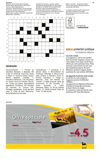 syndicom magazine No 4  - Rendez-nous notre temps