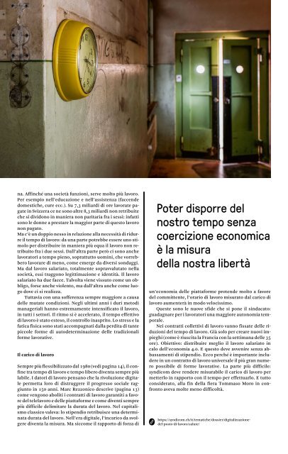 syndicom rivista N. 4 - Ridateci il nostro tempo!