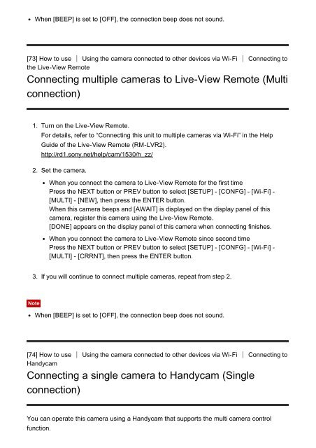 Sony FDR-X1000VR - FDR-X1000VR Manuel d'aide Anglais