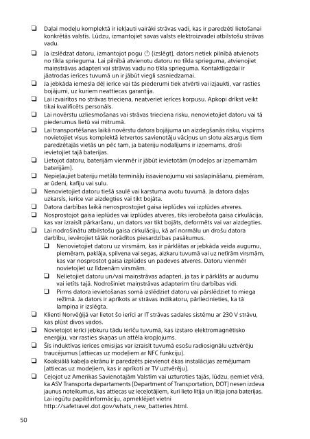Sony SVF1521L1E - SVF1521L1E Documents de garantie Lituanien