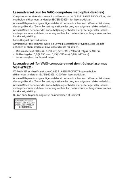 Sony SVF1521L1E - SVF1521L1E Documents de garantie Norv&eacute;gien