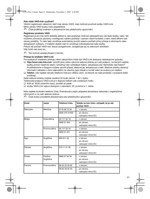 Sony VGN-CR41ZR - VGN-CR41ZR Documents de garantie Polonais