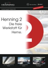 Henning Kundenmagazin Frühjahr 2018