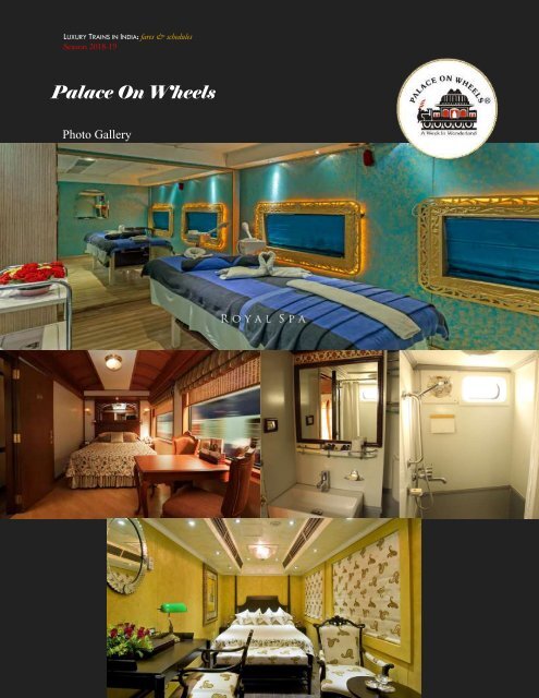 Luxury Trains in India - fares &amp; schedules - season 2018-19