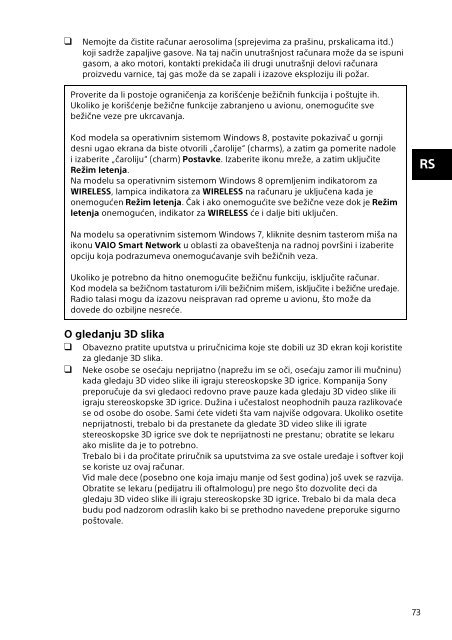 Sony SVF1541M1R - SVF1541M1R Documenti garanzia Sloveno