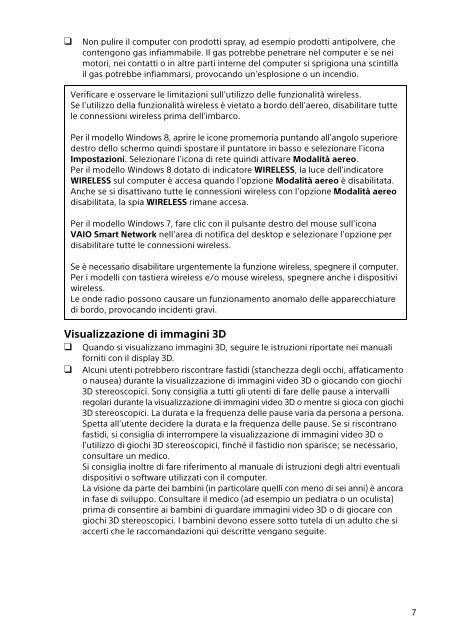 Sony SVF1541M1R - SVF1541M1R Documenti garanzia Italiano