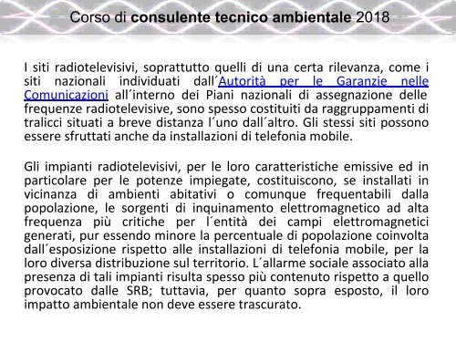 6.1 INQUINAMENTO ELETTROMAGNETICO (1)