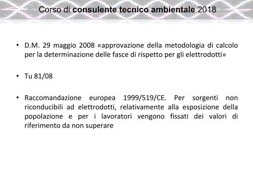 6.1 INQUINAMENTO ELETTROMAGNETICO (1)