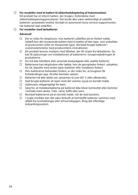 Sony SVE1512Z1E - SVE1512Z1E Documents de garantie Norv&eacute;gien