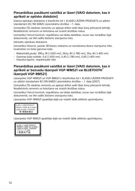 Sony SVE1512Z1E - SVE1512Z1E Documents de garantie Estonien