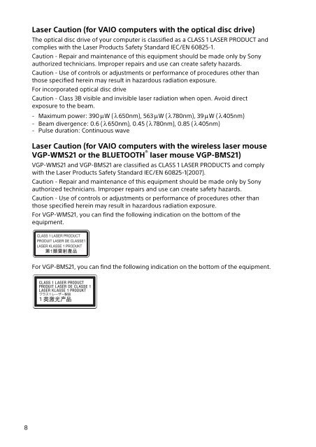 Sony SVE1512Z1E - SVE1512Z1E Documents de garantie Serbe