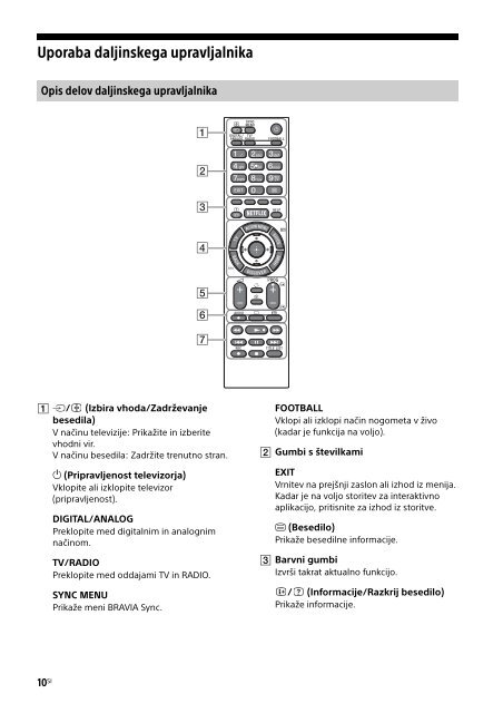 Sony KDL-50W755C - KDL-50W755C Mode d'emploi Serbe