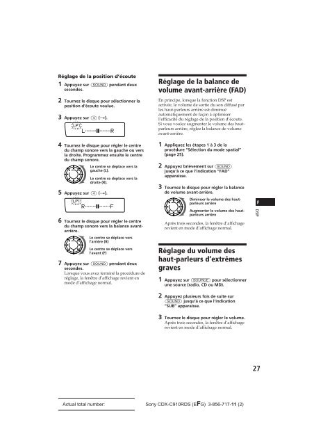 Sony CDX-C910RDS - CDX-C910RDS Istruzioni per l'uso Tedesco