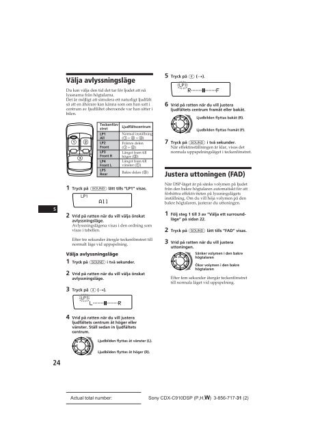 Sony CDX-C910RDS - CDX-C910RDS Istruzioni per l'uso Olandese