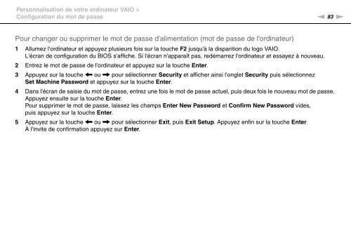 Sony VPCX13F7E - VPCX13F7E Istruzioni per l'uso Francese