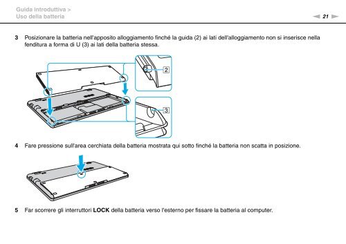 Sony VPCX13F7E - VPCX13F7E Istruzioni per l'uso