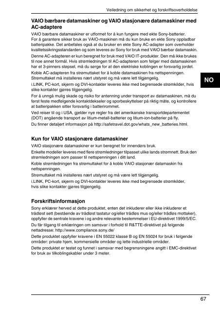 Sony VPCX13F7E - VPCX13F7E Documenti garanzia Finlandese