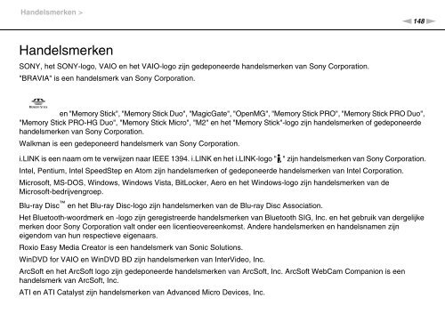 Sony VPCX13F7E - VPCX13F7E Istruzioni per l'uso Olandese