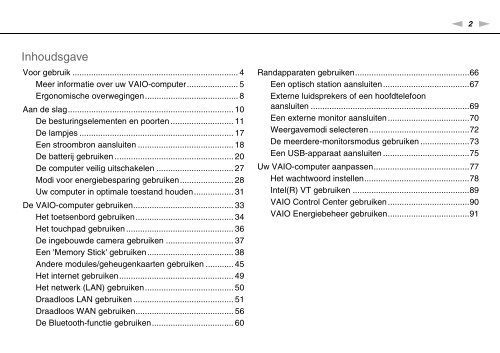 Sony VPCX13F7E - VPCX13F7E Istruzioni per l'uso Olandese