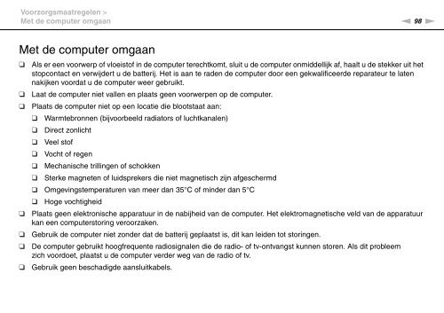 Sony VPCX13F7E - VPCX13F7E Istruzioni per l'uso Olandese