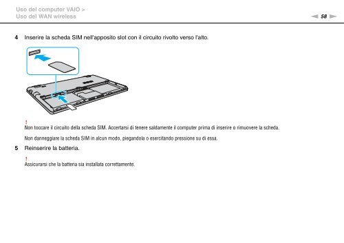 Sony VPCX13F7E - VPCX13F7E Istruzioni per l'uso Italiano