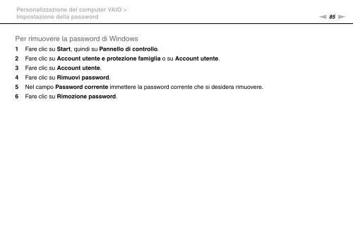 Sony VPCX13F7E - VPCX13F7E Istruzioni per l'uso Italiano