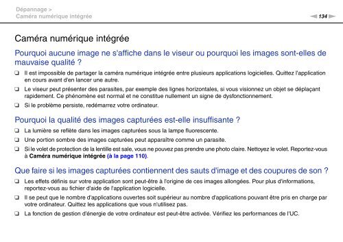 Sony VPCEC1A4E - VPCEC1A4E Istruzioni per l'uso Francese