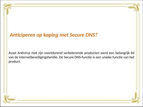 Anticiperen op kaping met Secure DNS