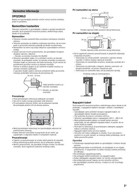 Sony KDL-50W755C - KDL-50W755C Mode d'emploi Croate