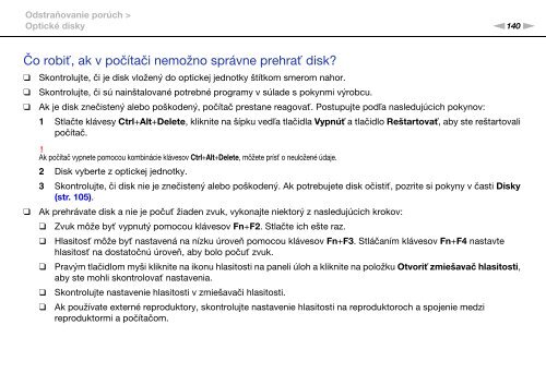 Sony VPCCW2C5E - VPCCW2C5E Mode d'emploi Slovaque