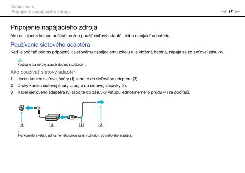 Sony VPCCW2C5E - VPCCW2C5E Mode d'emploi Slovaque