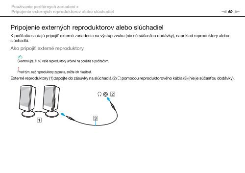 Sony VPCCW2C5E - VPCCW2C5E Mode d'emploi Slovaque