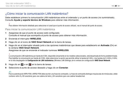 Sony VPCCW2C5E - VPCCW2C5E Mode d'emploi Espagnol