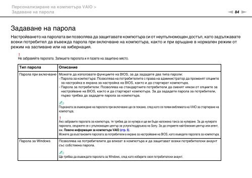 Sony VPCCW2C5E - VPCCW2C5E Mode d'emploi Bulgare