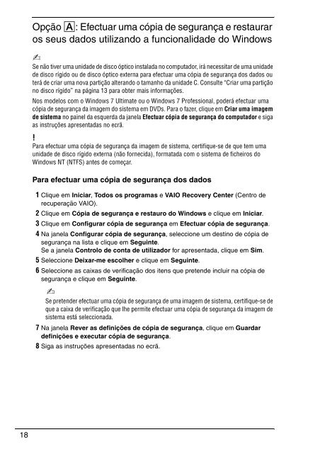 Sony VPCCW2C5E - VPCCW2C5E Guide de d&eacute;pannage Portugais