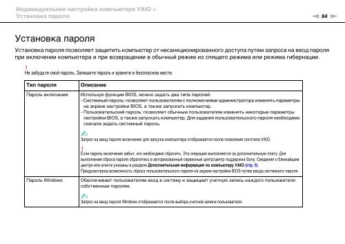 Sony VPCCW2C5E - VPCCW2C5E Mode d'emploi Russe