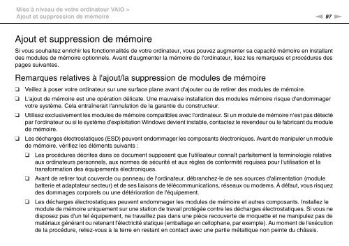 Sony VPCCW2C5E - VPCCW2C5E Mode d'emploi