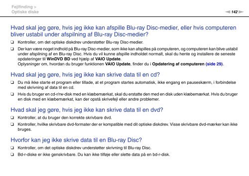 Sony VPCCW2C5E - VPCCW2C5E Mode d'emploi Danois