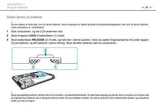 Sony VPCCW2C5E - VPCCW2C5E Mode d'emploi Danois