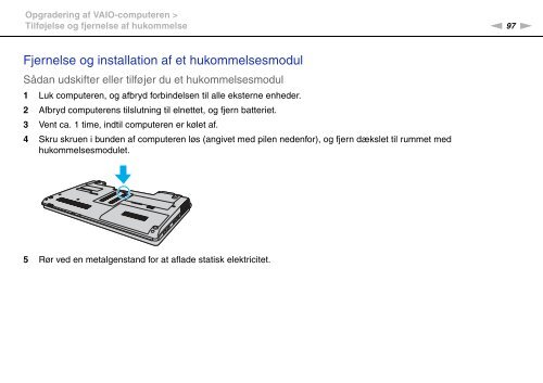 Sony VPCCW2C5E - VPCCW2C5E Mode d'emploi Danois