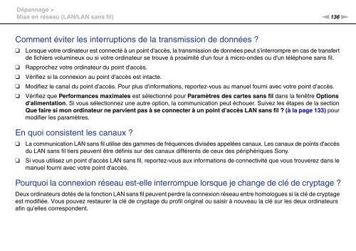 Sony VPCCW2C5E - VPCCW2C5E Mode d'emploi Fran&ccedil;ais