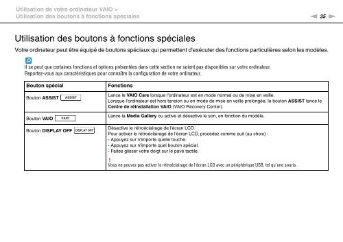 Sony VPCCW2C5E - VPCCW2C5E Mode d'emploi Fran&ccedil;ais