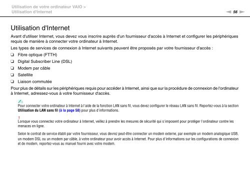 Sony VPCCW2C5E - VPCCW2C5E Mode d'emploi Fran&ccedil;ais