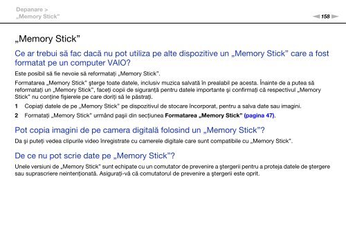 Sony VPCCW2C5E - VPCCW2C5E Mode d'emploi Roumain