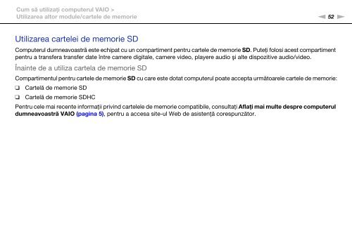 Sony VPCCW2C5E - VPCCW2C5E Mode d'emploi Roumain