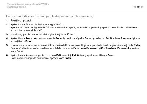 Sony VPCCW2C5E - VPCCW2C5E Mode d'emploi Roumain