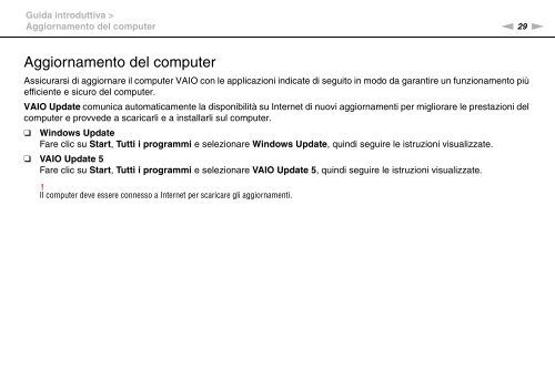 Sony VPCCW2C5E - VPCCW2C5E Mode d'emploi Italien